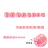 French Tip Press on Toenails Flower Fake Toenails with Design
