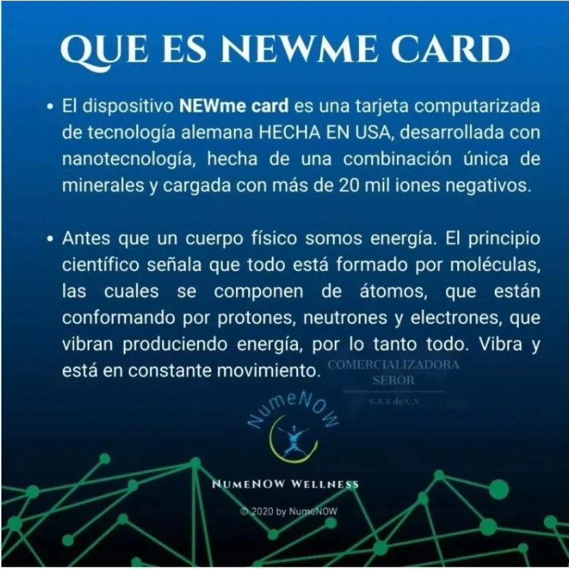 New Me Card 6.0 Tarjeta Cuantica New Me Card 6.0