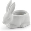 Napco Rabbit Shaped Ceramic Planter/Cache Pot, Small, White