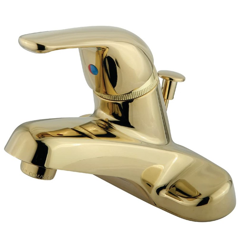 Kingston Brass GKB542 Chatham 4" Centerset Bathroom Faucet, Polished Brass,