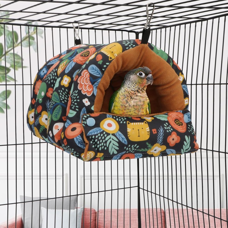 Wontee Bird Nest House Winter Warm Snuggle Hut Bird Bed