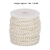 10m Beautiful Faux Pearl Bead String with Artificial Diamonds Decoration