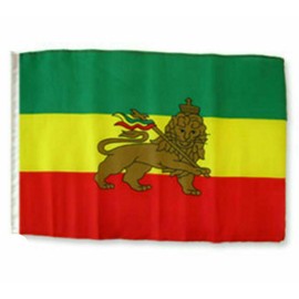 12x18 12"x18" Ethiopia Lion Sleeve Flag Boat Car Garden (premium polyester)