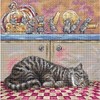 Counted Cross Stitch Kit When the Cat Sleeps