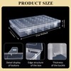 1 Pack 36 Grids Plastic Organizer Container with Adjustable Dividers,