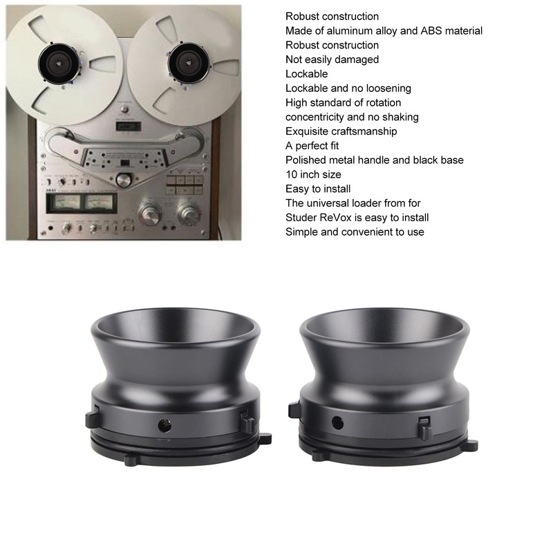 1 Pair NAB Hub Adapters Professional Polished Aluminum Alloy 10