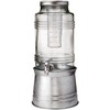 Circleware Breeze Glass Beverage Drink Dispenser with Stand Metal Base