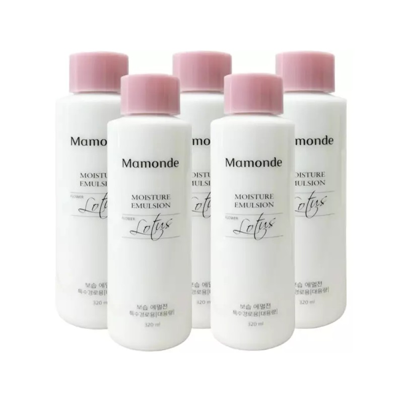 Mamonde 마몽드 모이스처 에멀전 320ml x 5개 대용량 화장품 여성용
