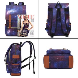 YGR Floral Laptop Backpack for Women, Female, College, Travel, Business, Outdoor Sports, Office, Work (Starry Sky)