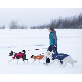 RC Pet Products Cascade Jacket Fleece Lined Water Resistant Dog Coat, Size 8Long, Estate Blue