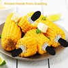 Pack of 10 Corn Holders in Stainless Steel, Corn on
