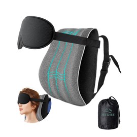 (Firmly Holds Your Head) JefDiee Neck Pillow, Headrest, Travel Pillow, For Airplanes, Neck Pad, Travel Pillow, Car Headrest, For Sleeping Long Distance Flights, Sleeping in Car, Light Shield