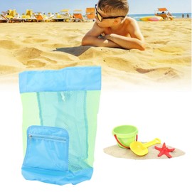 Bolsa Grande de Malla para Juguetes de Playa, Bolsa de Malla para Juguetes de de Playa, Portátil, Tela Oxford 600D, Multifuncional para Toallas, Artículos Diversos para