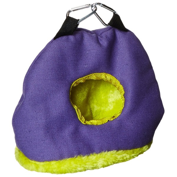 Prevue Pet Products BPV1167 Snuggle Sack Bird Nest with 2-Inch Opening, Small, Colors May Vary