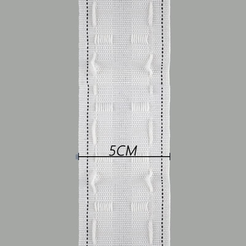 Hoonng 2" Curtain Header Tape Pencil Pleat, 12 Metres