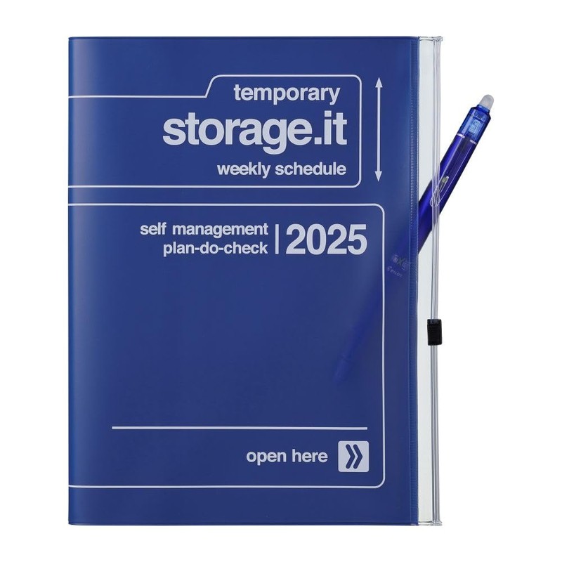 MARK'S 2024/2025 Pocket Diary A5 Vertical Storage It // Black: