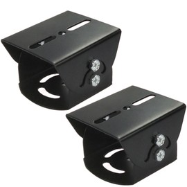 Quikaboo Security Camera Mounting Hardware Camera Bracket Housing Angle Adjustable Hardware Security Camera Hardware Security Camera Accessories Black 2pcs (Type B)