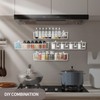 GUUKAR Spice Rack Wall Mount, 4-Pack Seasoning Organizer for Kitchen
