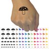 Toadstool Mushroom Temporary Tattoo Water Resistant Fake Body Art Set