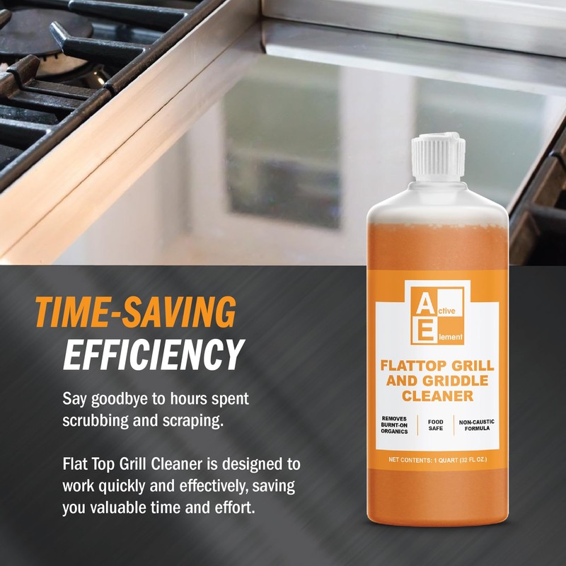 Active Element Flat Top Grill Cleaner – 32 fl oz