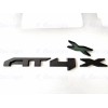 Auto Front Grill Matte Black AT4X OVERLAY Emblem 2023+GMC Sierra