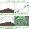 Greenhouse Hoops Grow Tunnel 6 Sets of 8FT Long Garden