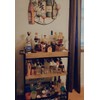 Home Bar Cart 3-Tier Shelves Rolling Serving Cart,Bar Carts for