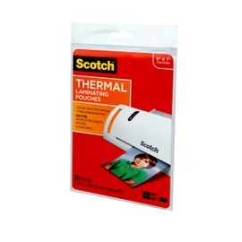 Scotch Thermal Laminating Pouches, 5 Mil Thick for Extra Protection, Professional Quality, 5 x 7-Inches, 20-Pouches (TP5903-20),Clear