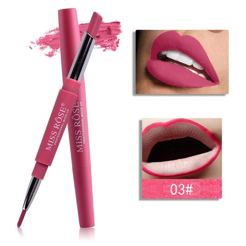GoBeLi® Lip Liner 2-in-1 Lipstick (Flash of Pink 03) Lipstick