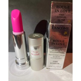 Lancome Rouge In Love Lipstick # 361M Pink Bonbon 4.2 ml 0.12 oz Minor Damages