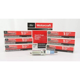 Motorcraft Set of 6 OEM Motorcraft SP594 Ford CYFS12YRT3 Spark Plugs Replaces SP542 SP578
