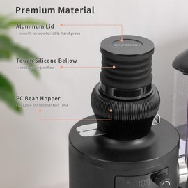 Coffee Grinder Cleaning Tool Accessories Single Dose Hopper Air Bellow with Aluminum Lid Compatible for Mahlkonig X54 Espresso Coffee Grinder