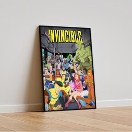 Invincible Poster - A Unique Superhero Wall Artwork Exclusive for Fans - Unframed Poster - A Vivid Anime Print Suitable for Home and Office Decoration - Color: Unframed Style, Size: 16x24inch(40x60cm) Unframe