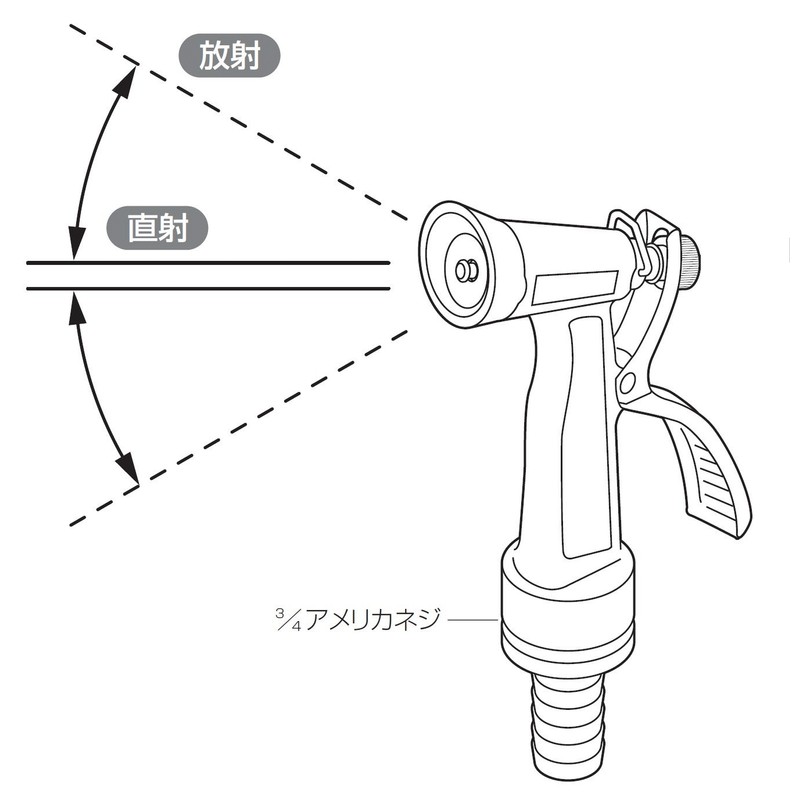 SANEI N51 Lever Nozzle 5.9 x 2.8 inches (15 x