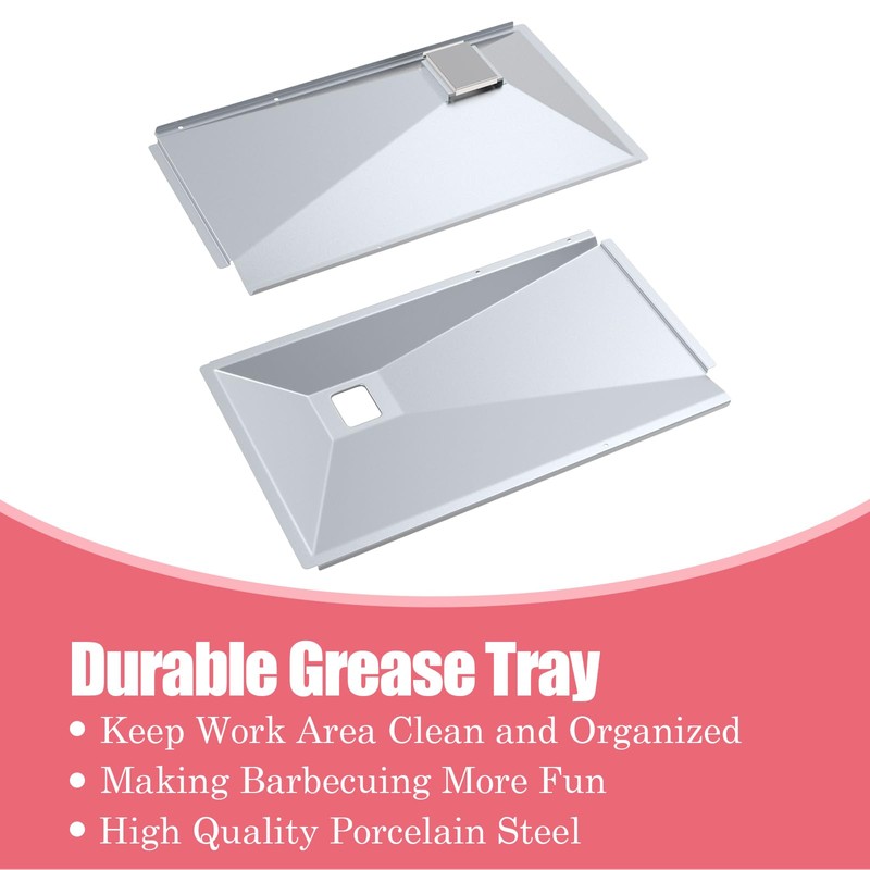 BMMXBI D010021002 Grease Tray Replacement Parts for Monument Grills 4-Burner