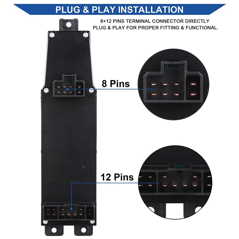 Obaee Master Window Switch Power Control Button Front Left Driver