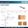 Atlantis RailEasy C0915-0438 Cable Sleeve for 5/32" Cable (Beveled) -