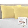Pizuna 100% Cotton Housewife Pillowcases 2 Pack Mellow Yellow 48x74cm,