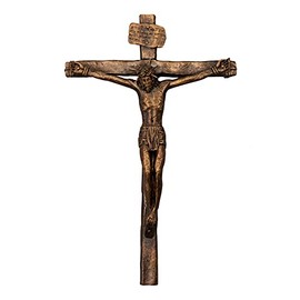 Christ Crucified Realistic Crucifix 10"