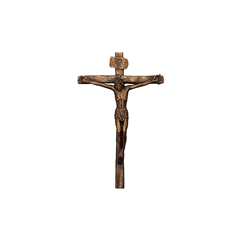 Christ Crucified Realistic Crucifix 10"