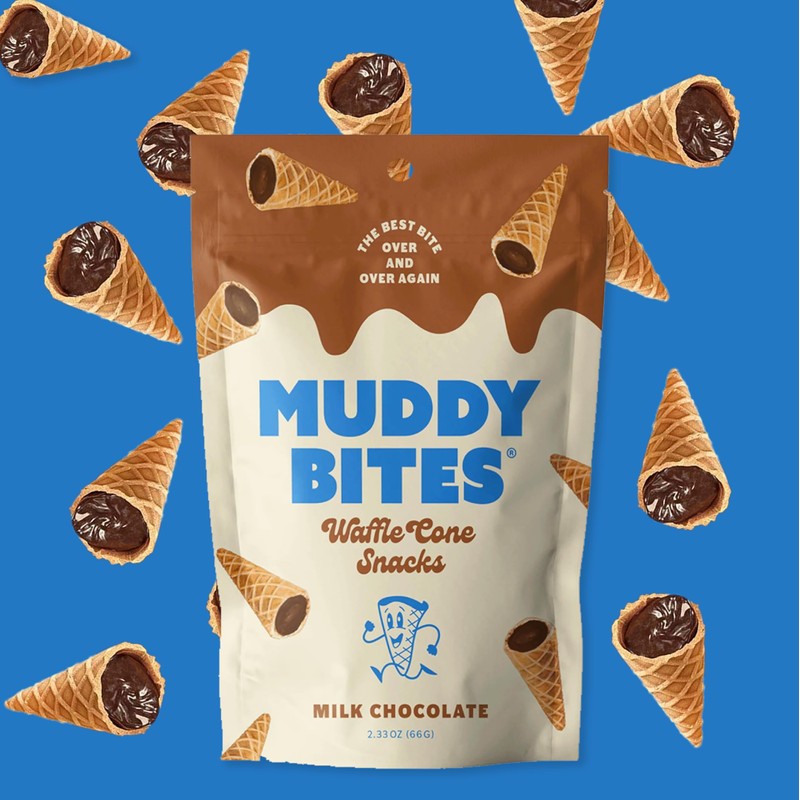 P&V Milk Chocolate Waffle Cone Snacks – 2.33oz Pouch (Pack