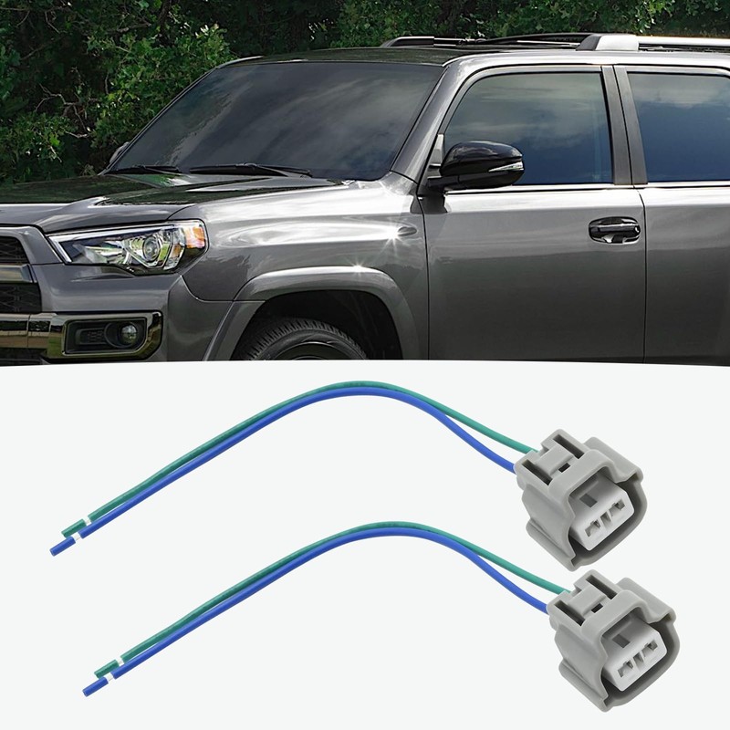 Aynaxcol 2 Pcs Turn Light Signal Harness Cable Connector Pigtail,