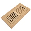Red Oak Wood Flush Mount Floor Register Vent Cover, 2-1/4