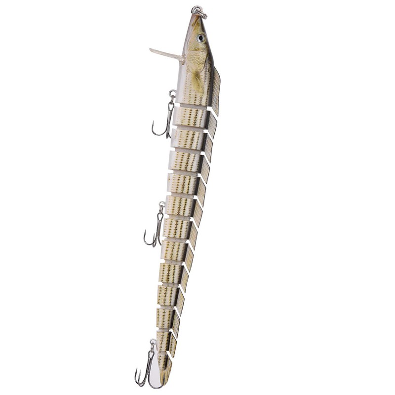 Multiple Segments Hard Swimbait Crankbait Fish Lure Fishing Tackle Treble