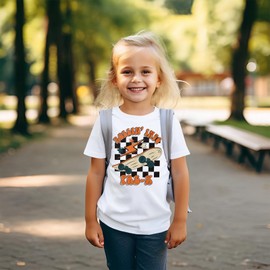 CM C&M WODRO Rolling Into Pre-K Shirt for Baby Boy Girl Preschool First Day of School T-Shirt Back to School Kindergarten Tee(White,3T)