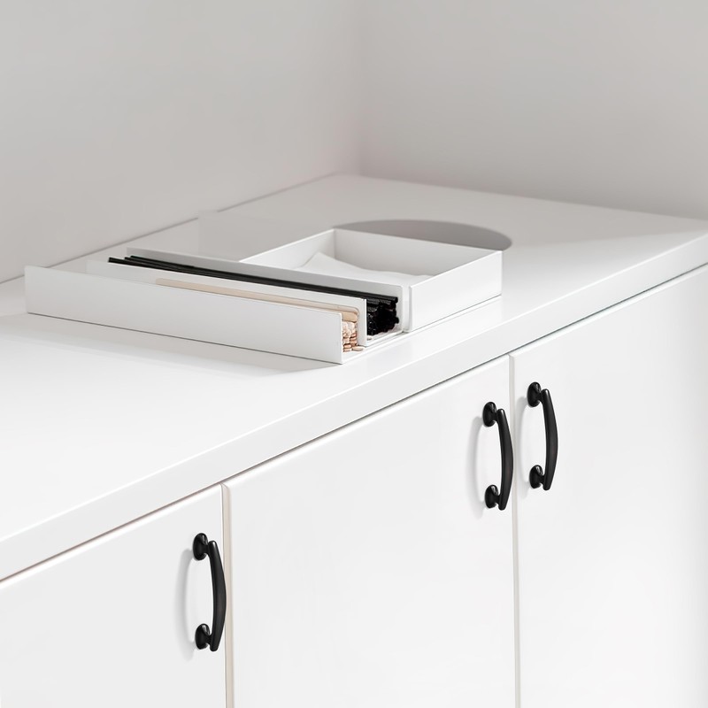 Dosoye 5 Pack 3 inch (76mm) Cabinet Pulls Oil Rubbed