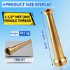 AquaNPT Brass Fire Equipment Hose Nozzle, 1-1/2" NST (NH) Fire