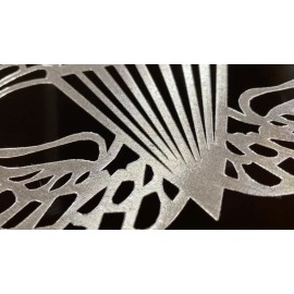 Diamond Etched Products US Army Airborne Wings Engraved Car Tag Diamond Etched Aluminum License Plate