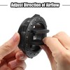 ACROPIX 70mm 60mm Round Black AC Air Conditioner Vent Outlet