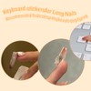 Raised Keyboard Stickers for Long Nails Typing and Gaming -